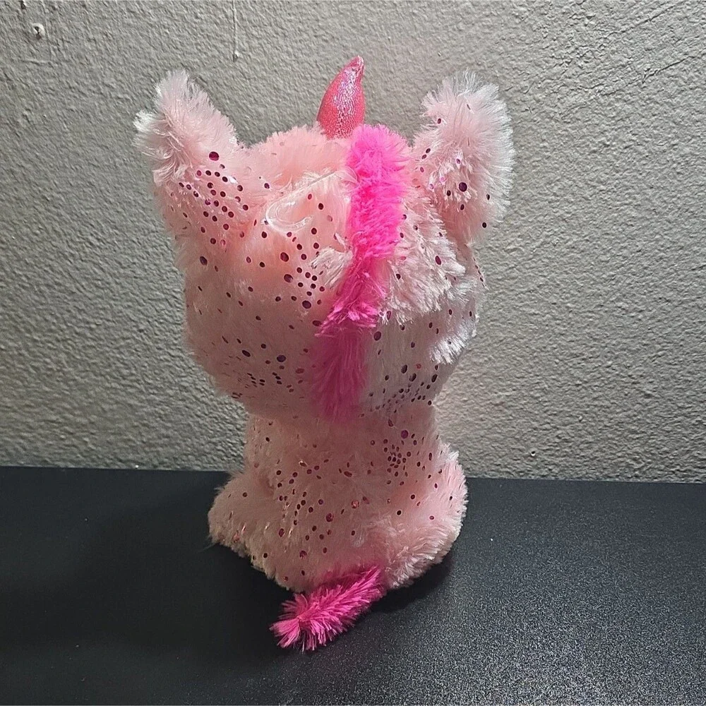Toy Factory Scent Sations Scented Pink Glitter Cat Plush Stuffed Animal